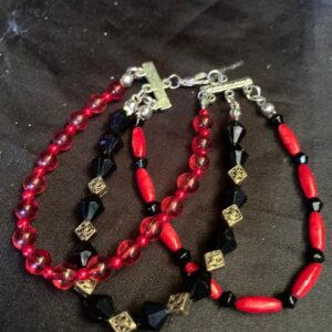 Pulsera Rojo y Negra